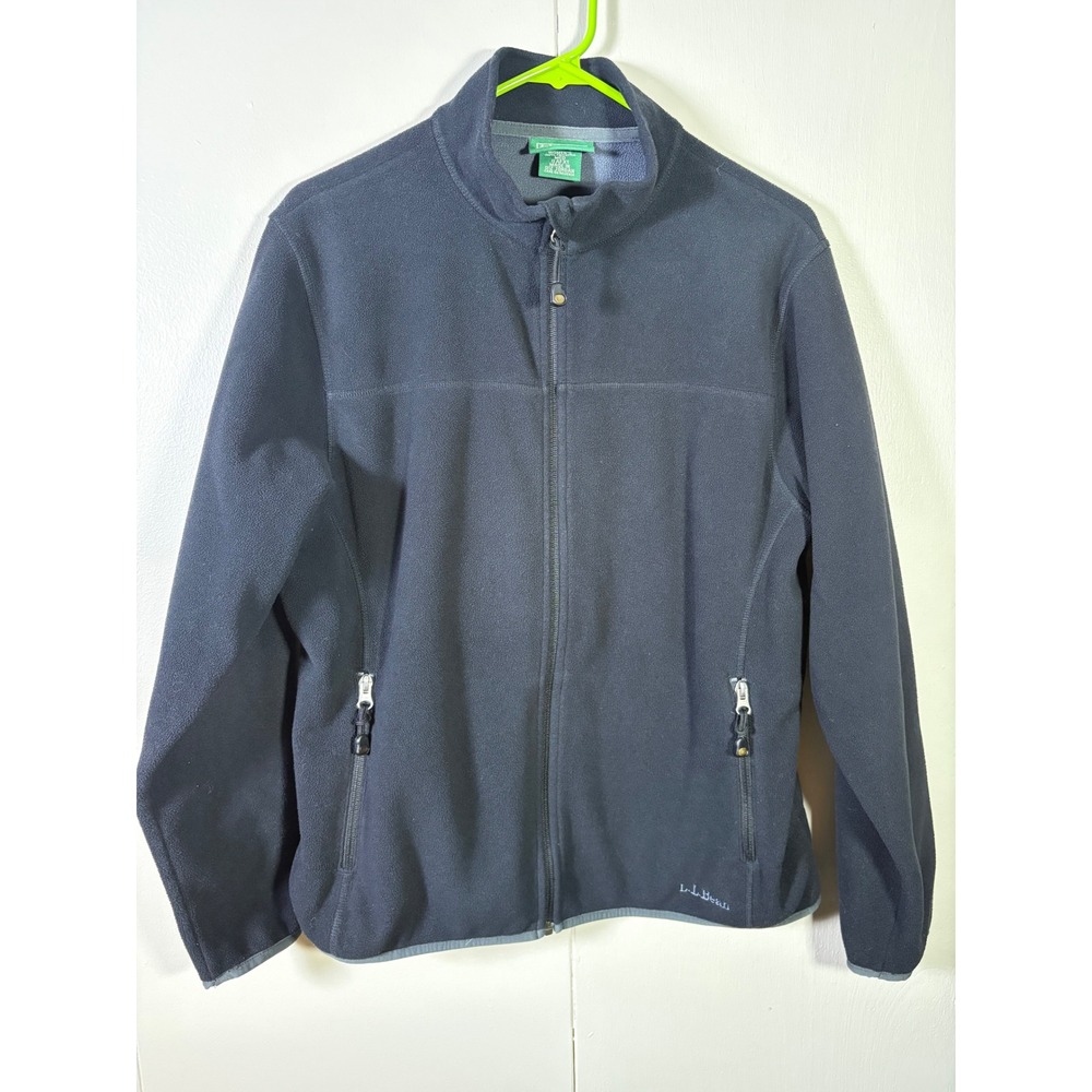 LL Bean Polartec Fleece Jacket M Full Zip Granola Girl Cabincore Gorp Outdoor